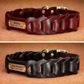 Didog Personalised Leather Dog Collar