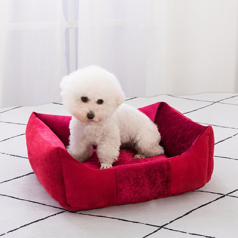 Pet Dog Bed Removable Cushion Soft Warm Dog Mat Cat House Waterproof Bottom Sofa For Small Medium Dogs Pets Sleeping Products
